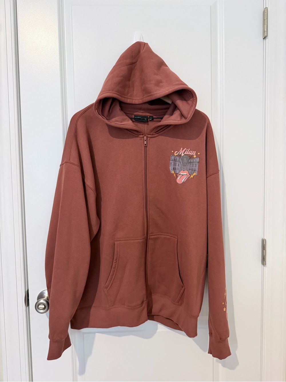 Mens Rolling Stones zip up hoodie